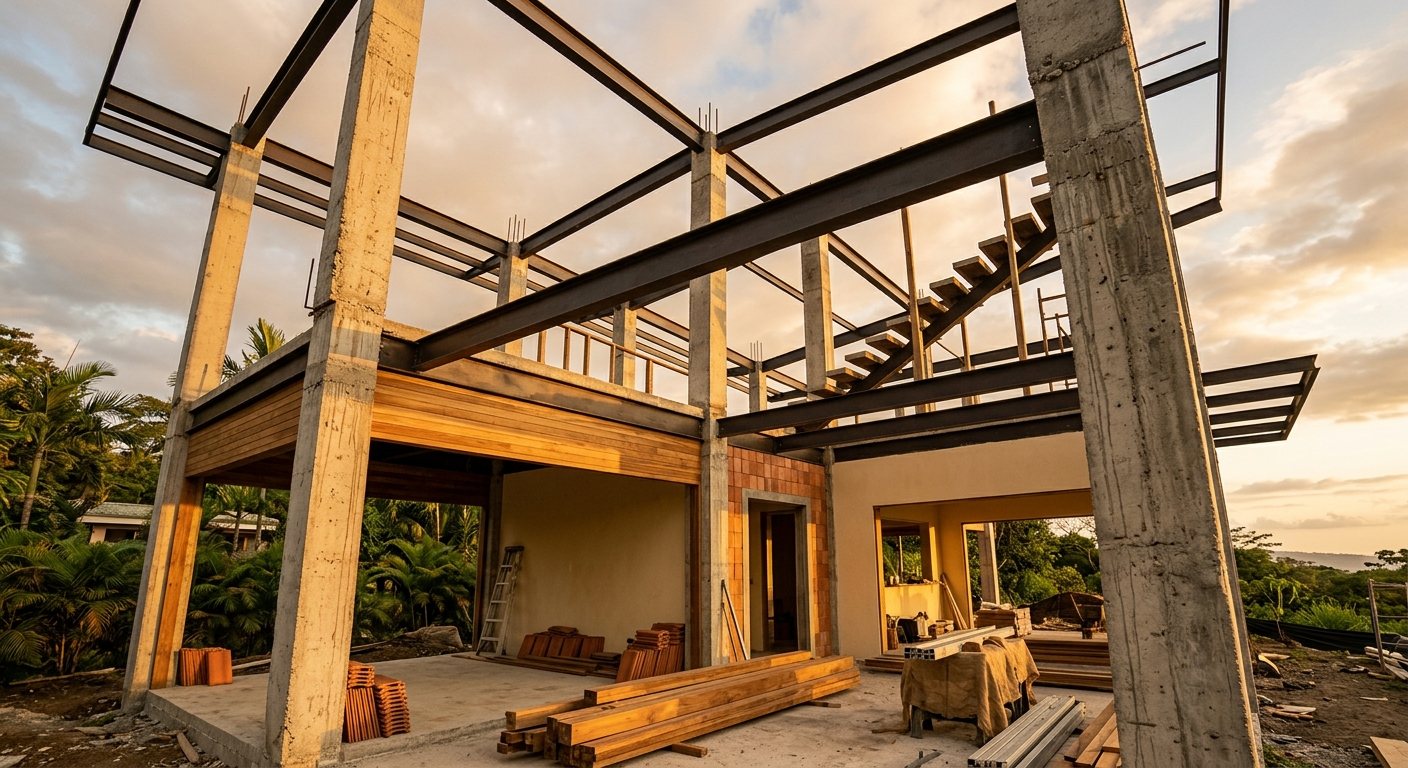 Construction of a building structure